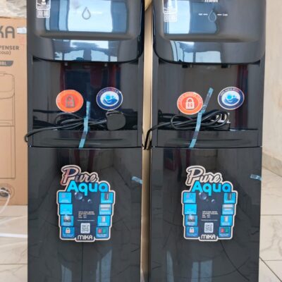 Black Mika free standing hot and cold water dispenser