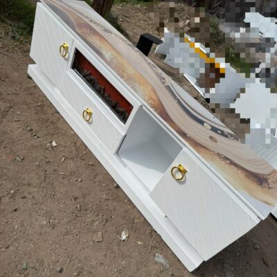 6fts tv stand with fireplace